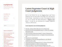 Tablet Screenshot of e-judgments.com